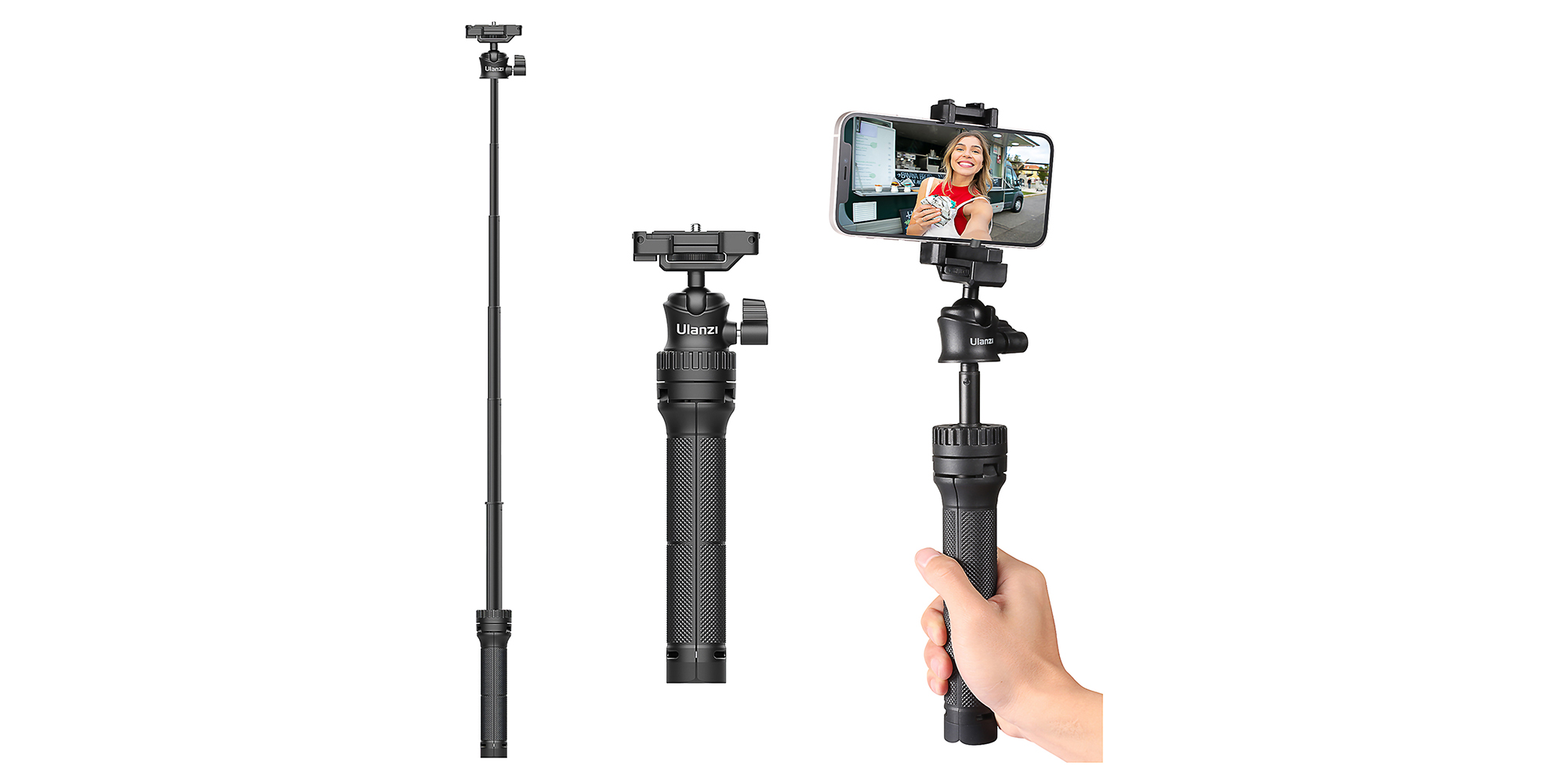Ramię teleskopowe - statyw Ulanzi MT-34 - Statyw, który zmienisz w kijek selfie